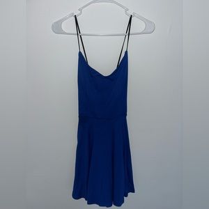 Blue Cross Back Dress